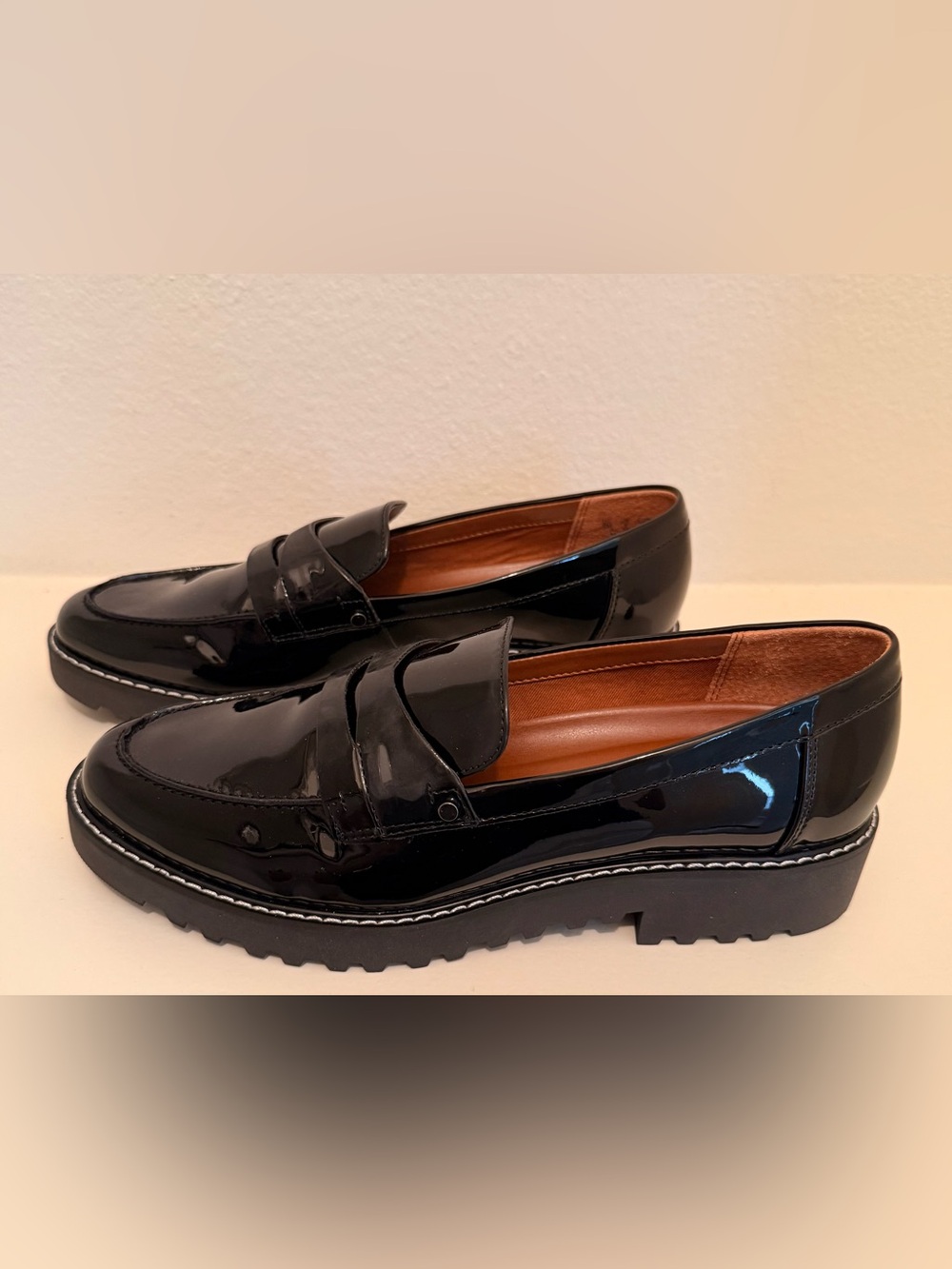 Franco Sarto Women's Black Patent Loafers
